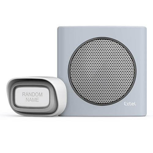 Carillon sans fil portée de 200 m et 6 sonneries au choix alerte batterie faible - diBi Flash Soft Orange - Extel - 081741