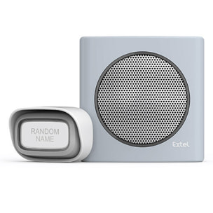 Carillon sans fil portée de 200 m et 6 sonneries au choix alerte batterie faible - diBi Flash Soft Orange - Extel - 081741