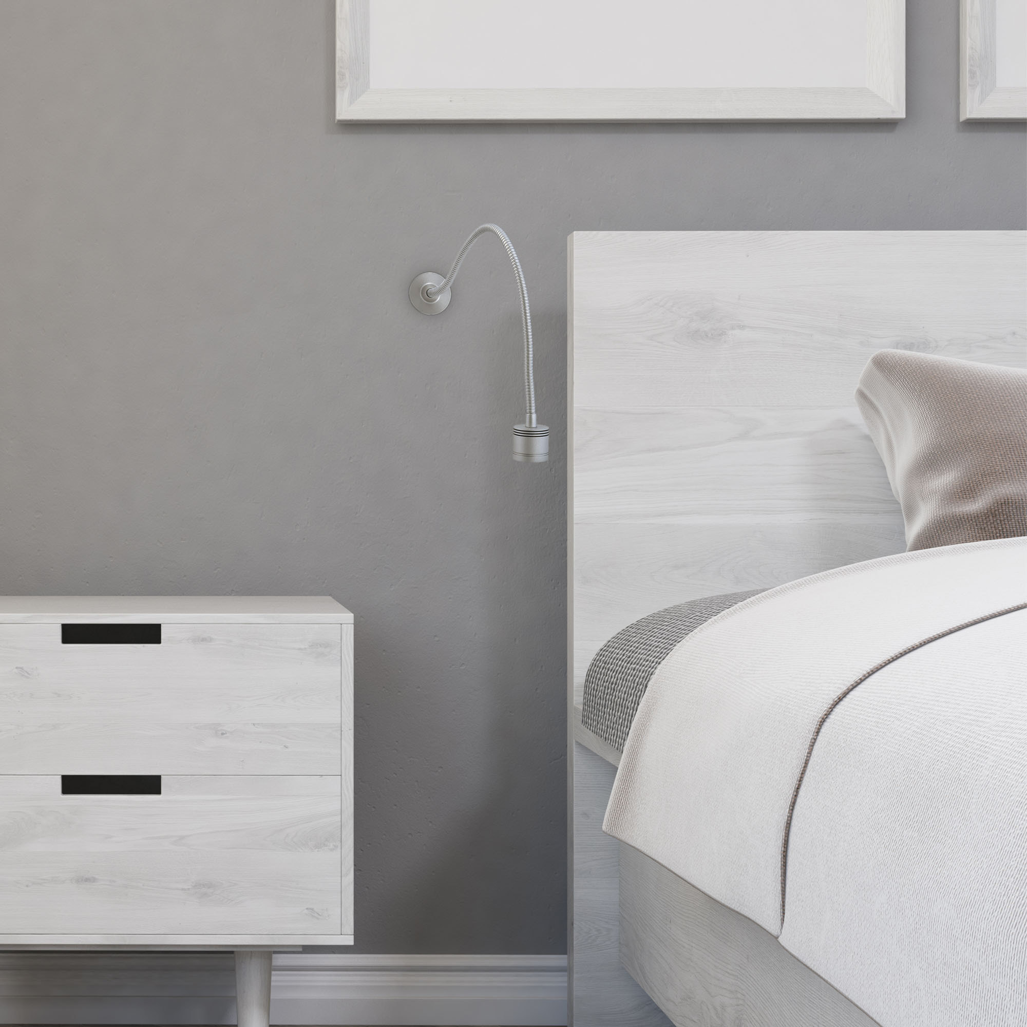 LEDS C4 Luz De Lectura Wall Led 2,2W 3000K Aluminio Anodizado 146Lm