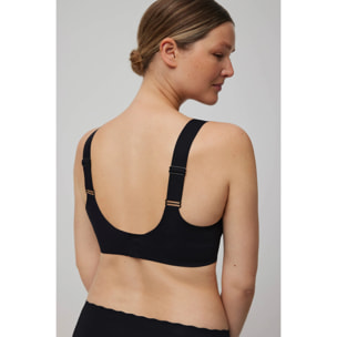 Reggiseno invisibile senza ferretto con spalline larghe beige