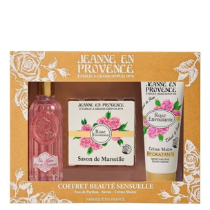 Rose - Coffret Eau de Parfum 60ml + Crème Mains 75 ml + Savon 100 gr