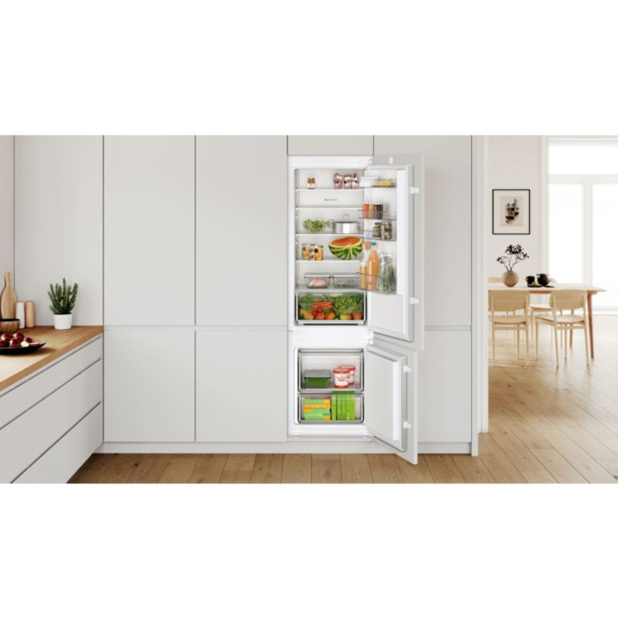 Réfrigérateur combiné BOSCH KIV87NSE0, Série 2, Eco Airflow