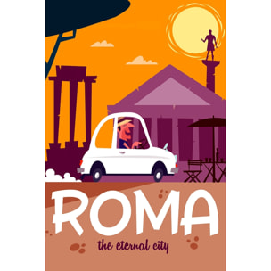 Tableau voyage à rome Toile imprimée