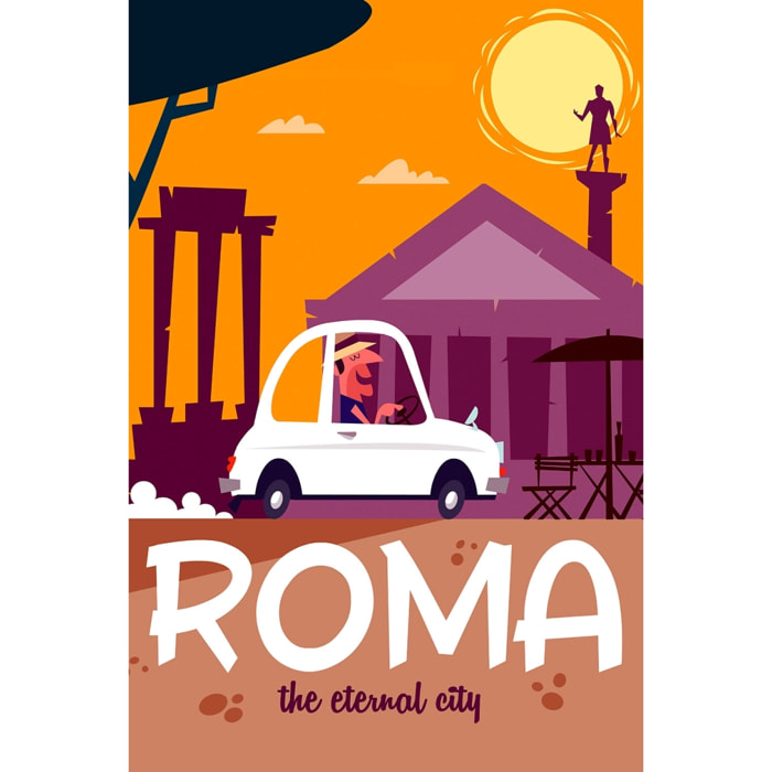 Tableau voyage à rome Toile imprimée