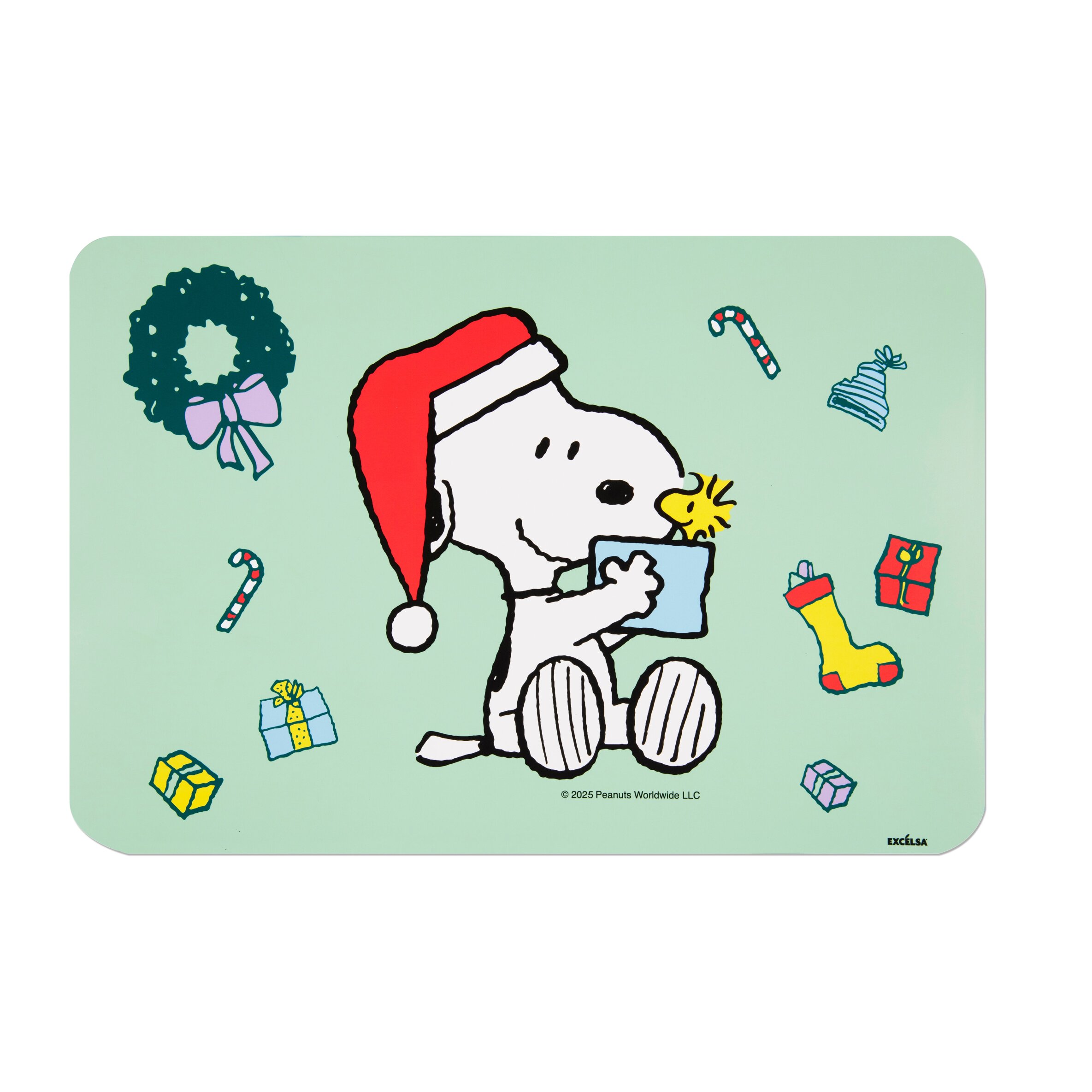 Set 6 tovagliette rettangolari Excelsa – Peanuts Shiny And Bright, Polipropilene multicolore