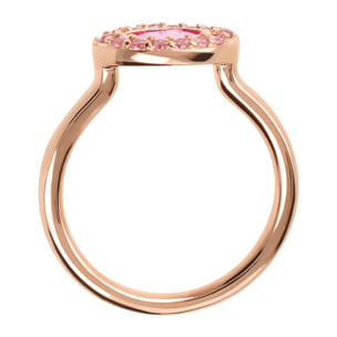Anello Solitario Marquise con Cubic Zirconia Rosa