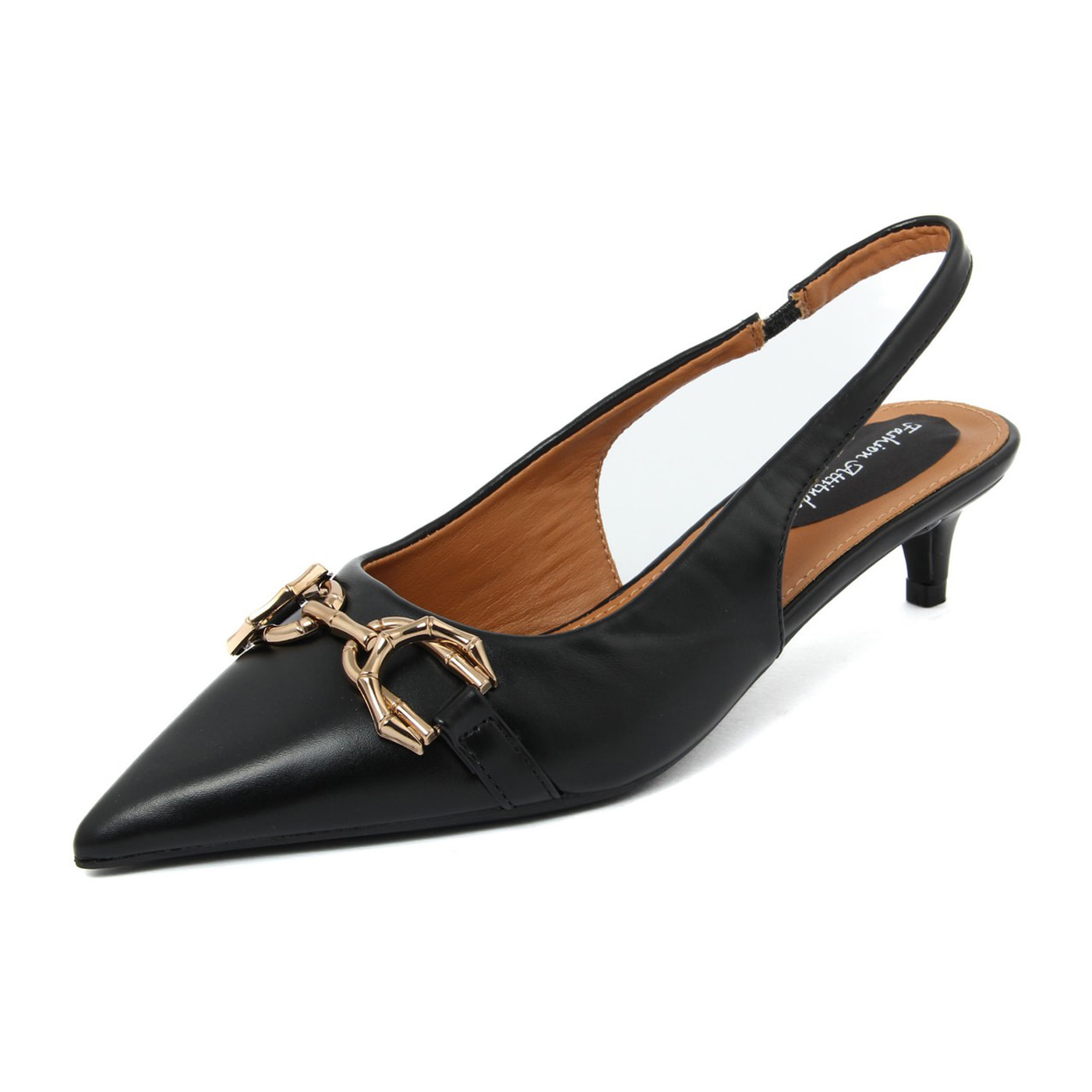 Slingback Donna colore Nero-Altezza tacco:5cm