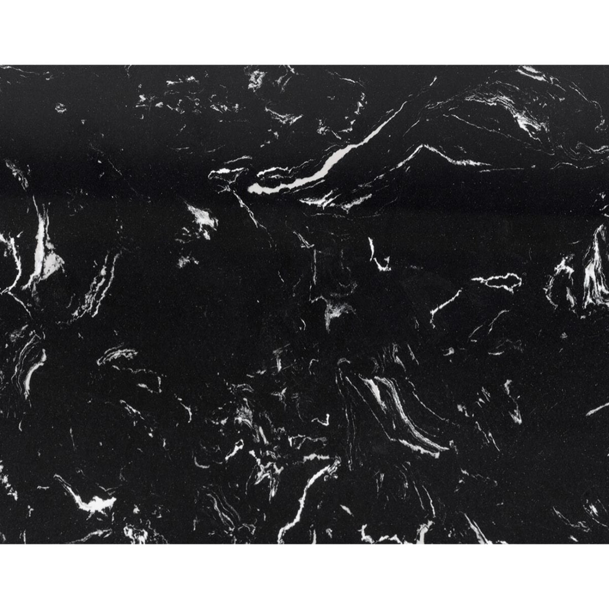 Ezaro - table basse - 52 cm - plateau en marbre - pieds en acier - Noir
