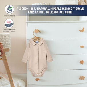 Body bebé manga larga cuello pico