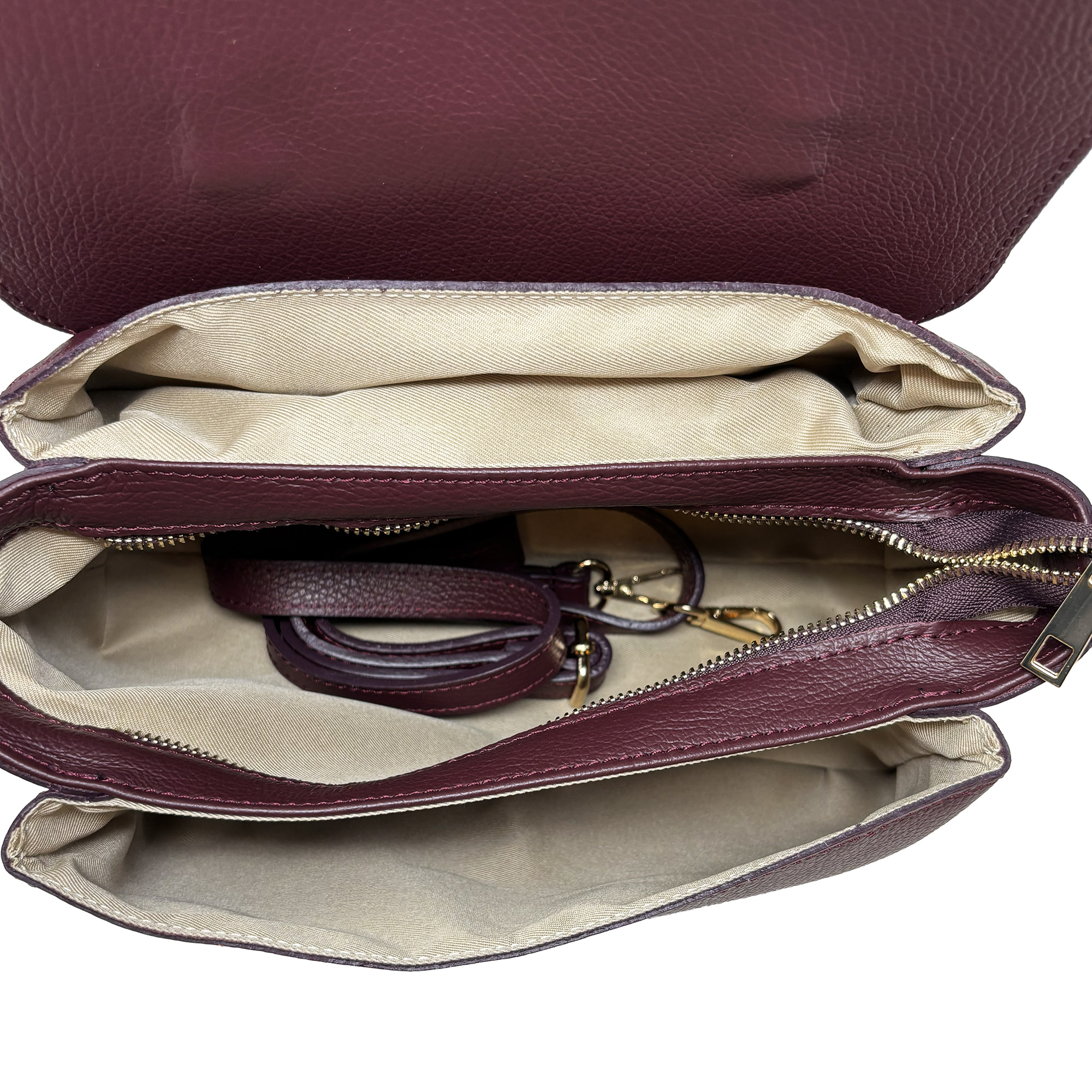 Borsa a Mano Elegante in Vera Pelle Made in Italy