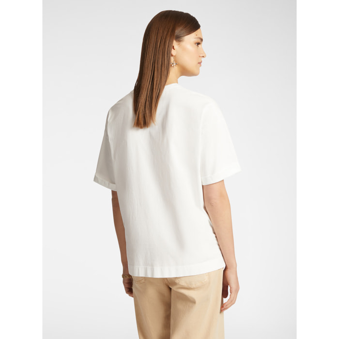Elena Mirò - T-shirt con libellula - Bianco