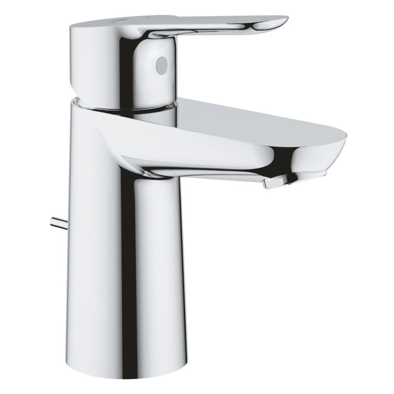 Strada II lavabo 600x430 mm 1 trou + Grohe mitigeur monocommande lavabo taille S, chrome (T300001G23328000)