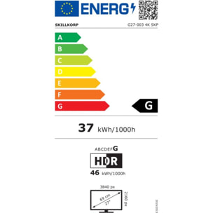 Ecran PC Gamer SKILLKORP G27-003 SKP Plat 27'' IPS 4K