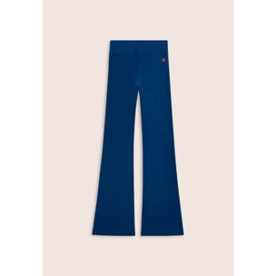 Leggings sportivi a zampa con vita alta e tasca interna