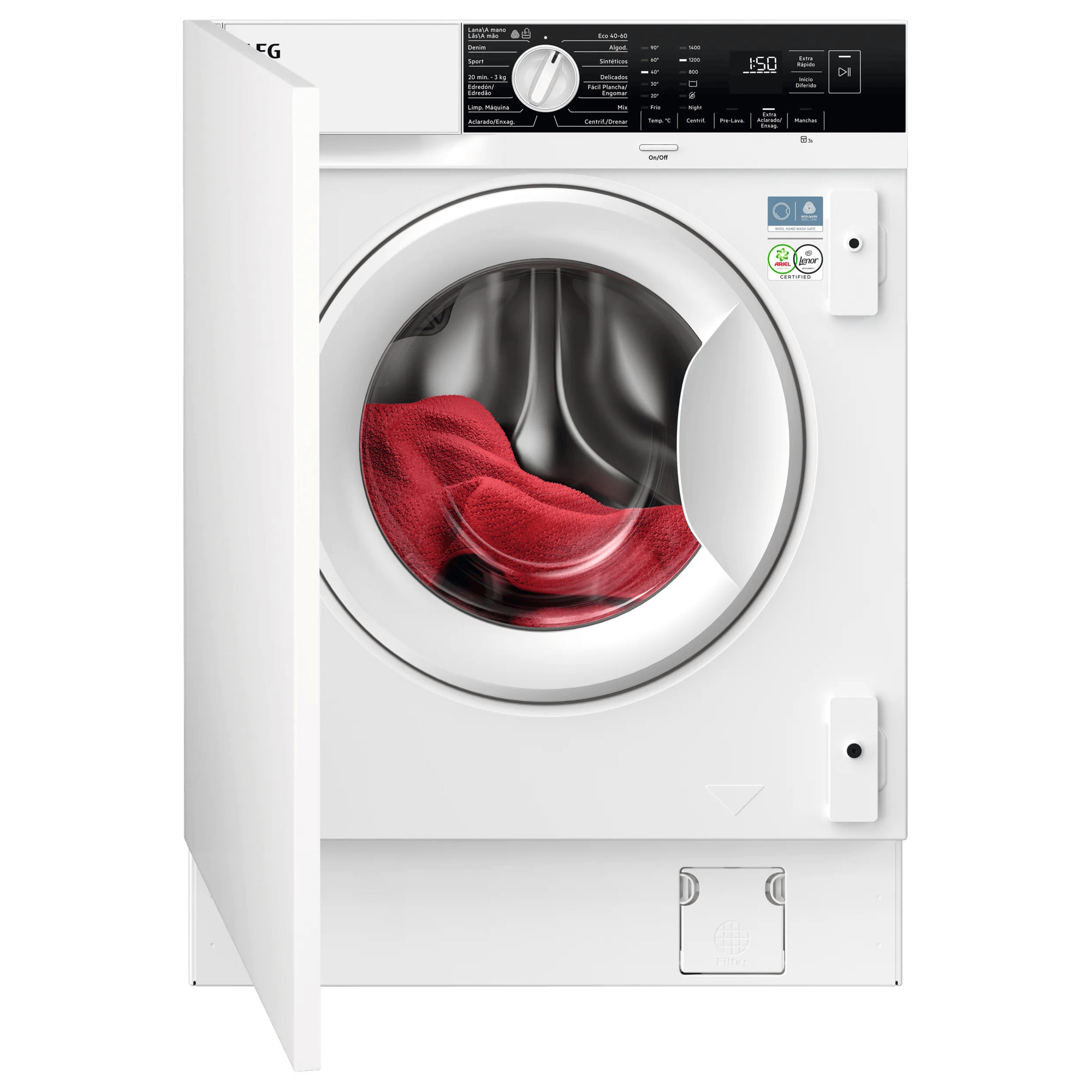 AEG Lavadora integrable Serie 6000 ProSense® de 7.0 kg LFN6G7434F