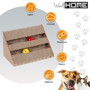 Well home rascador para gatos + pelotas de juguete