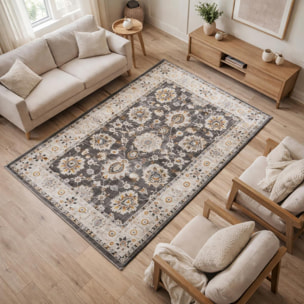 Tapis d'orient, motif oriental en relief, style authentique