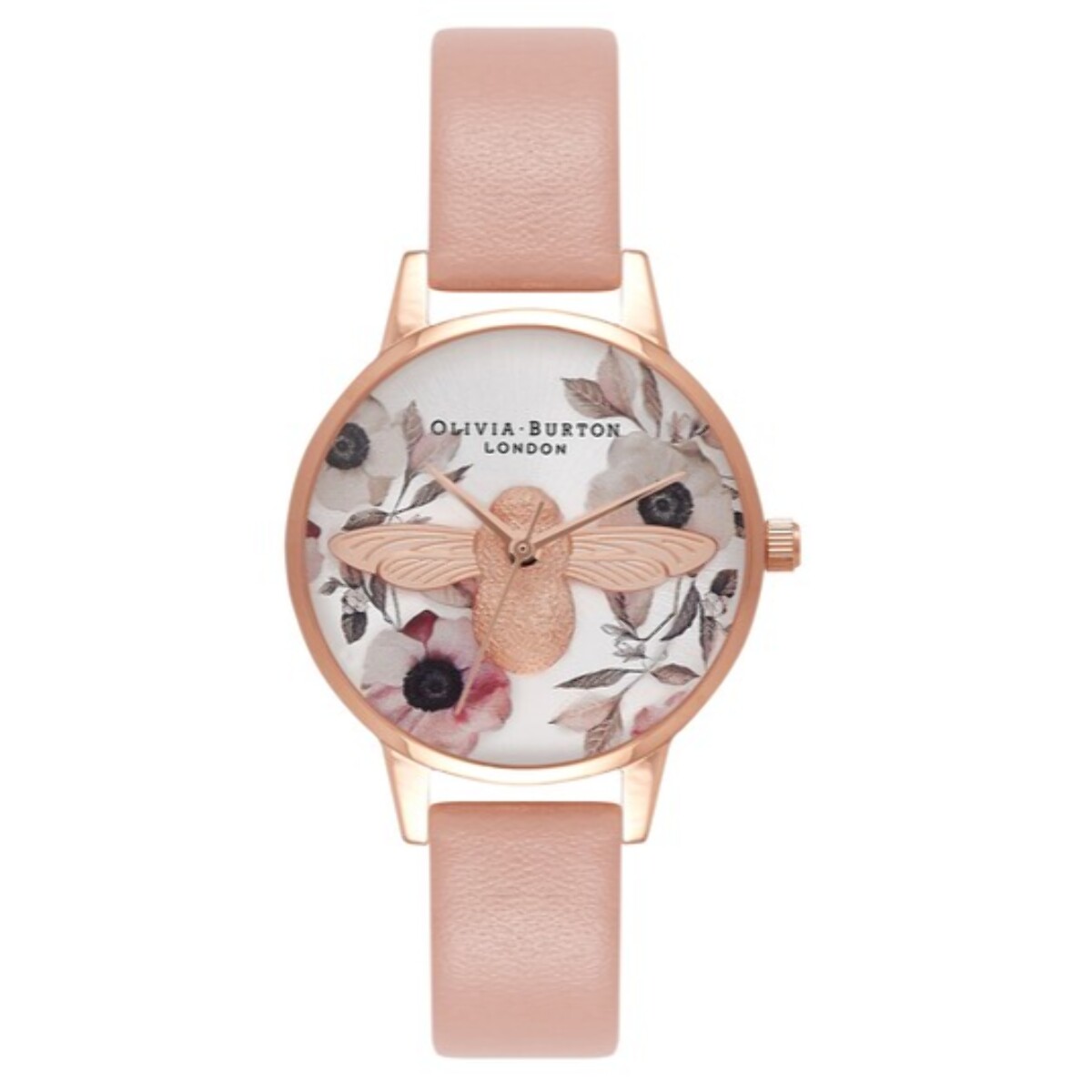 Reloj Olivia Burton OB16AM101 Mujer Analogico Cuarzo con Correa de Cuero