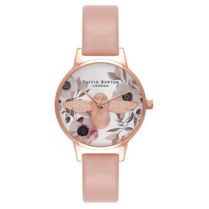Reloj Olivia Burton OB16AM101 Mujer Analogico Cuarzo con Correa de Cuero