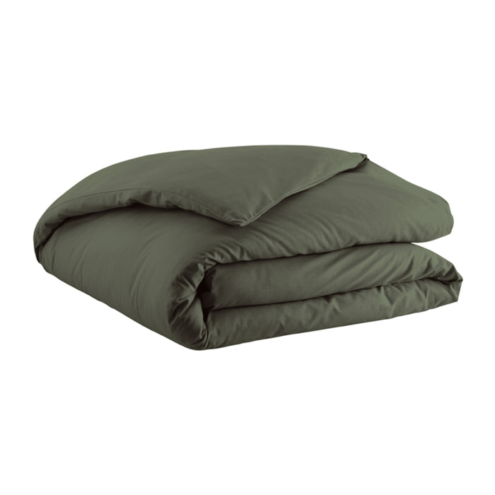 Housse de couette unie en coton, Made in France, TOUT DOUX , Vert Palme