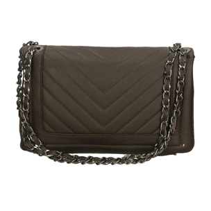 Borsa a tracolla da donna In Vera pelle Made in Italy 27x17x8 cm