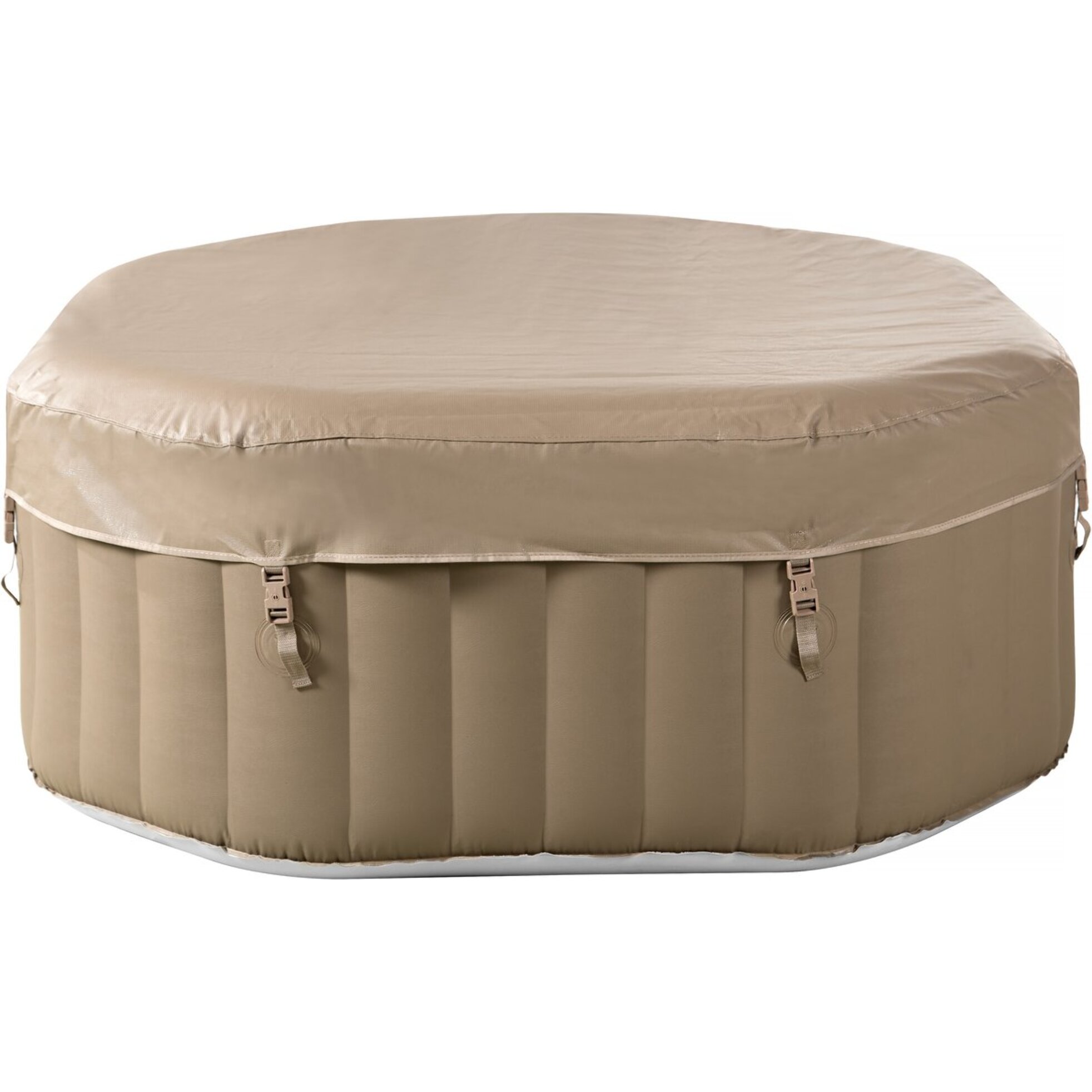 Spa octogonal gonflable en PVC "Los Angeles" - 4 places - Beige