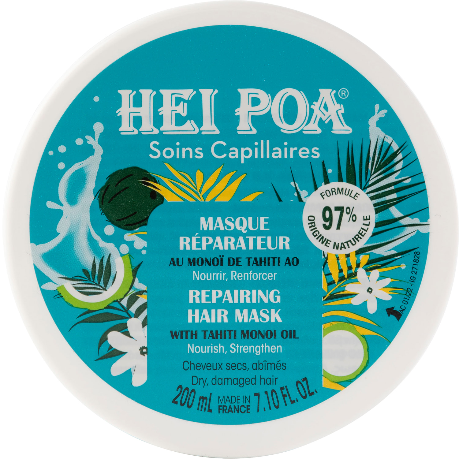 Masque Réparateur - Monoï de Tahiti 200 ml