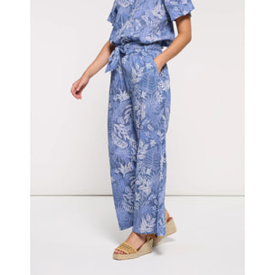 Pantalón Largo Azul - Lamba