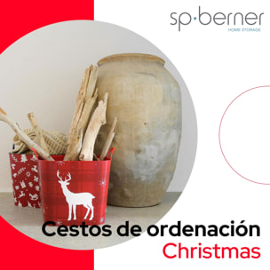 Cesto 25l diseño navideño