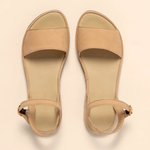 Sandalias N5693 NOBUCK LAVADO CREAM / TULIP color Cream