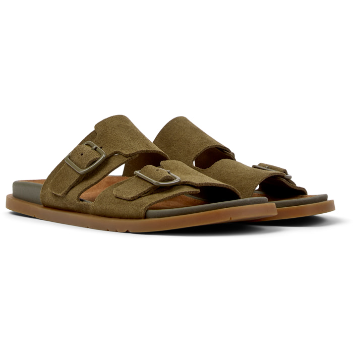 Sandalias - CAMPER Lluc Sandal - Verde - Cuero de gamuza