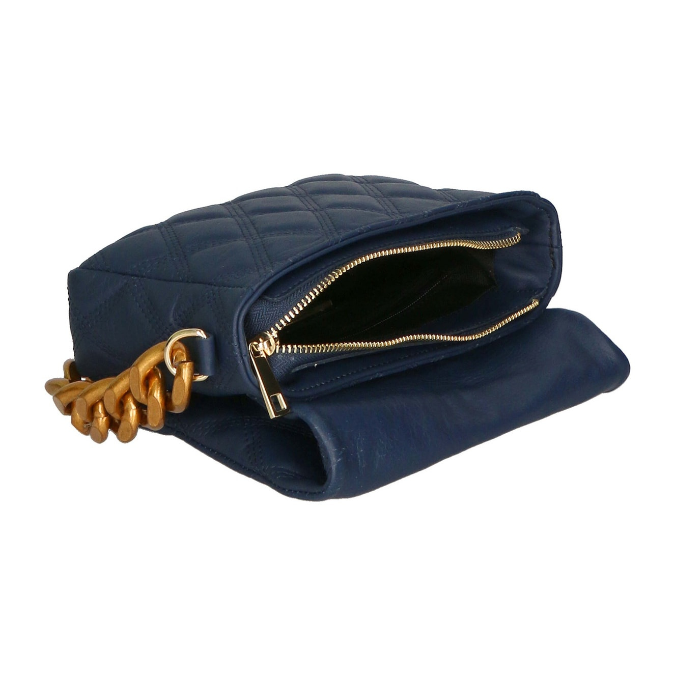 Borsa a mano da donna - Modello Adriana - Vera pelle - 20.0 x 14.0 x 6.5 cm