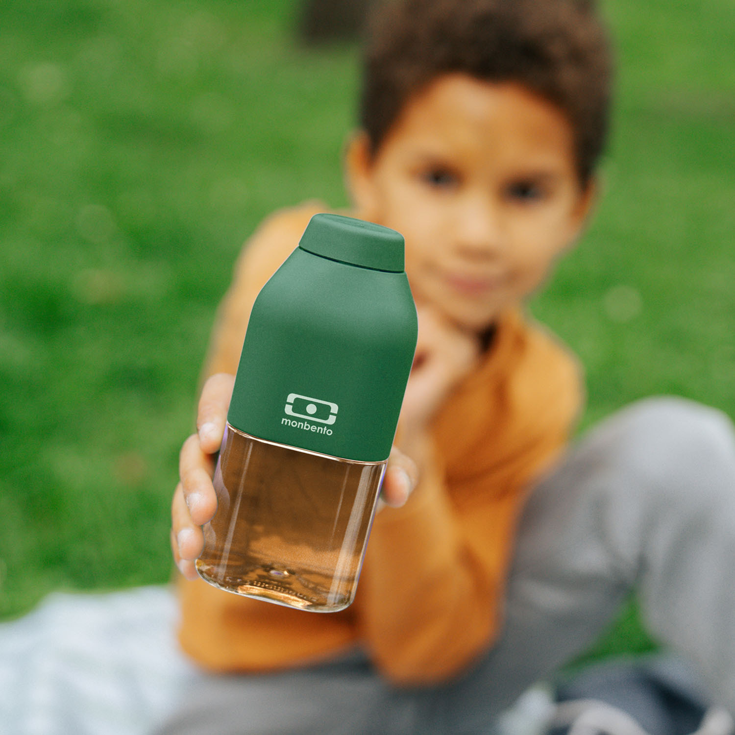 Bouteille réutilisable pour enfants Positive S 330ml Vert Forest