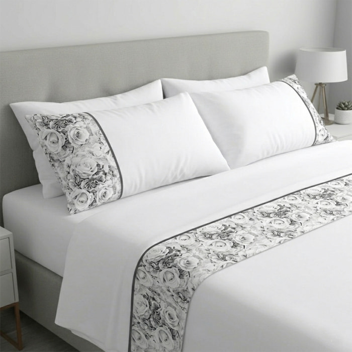 Completo letto Armonie IPERSAN Puro Cotone Classic Elegance Bianco