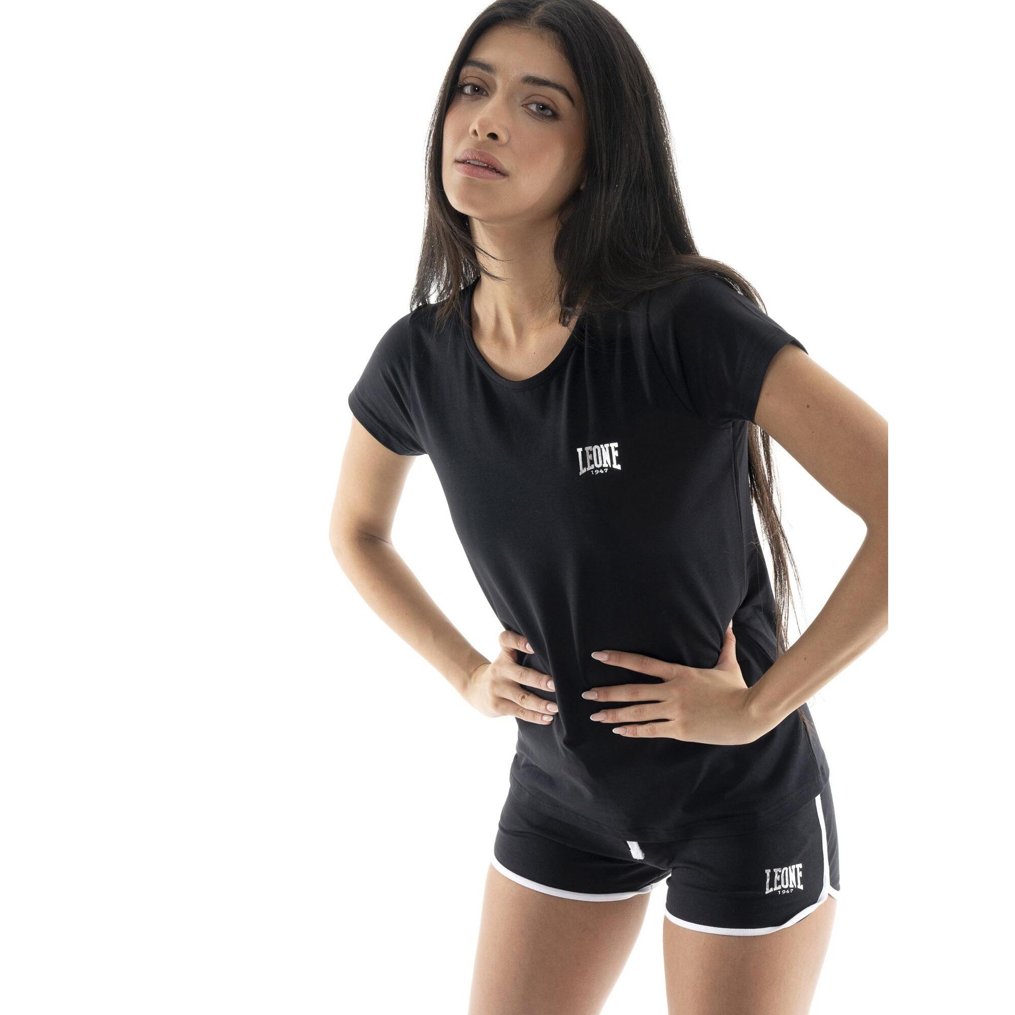 Camiseta de mujer con logo lateral de corazón Leone Basic