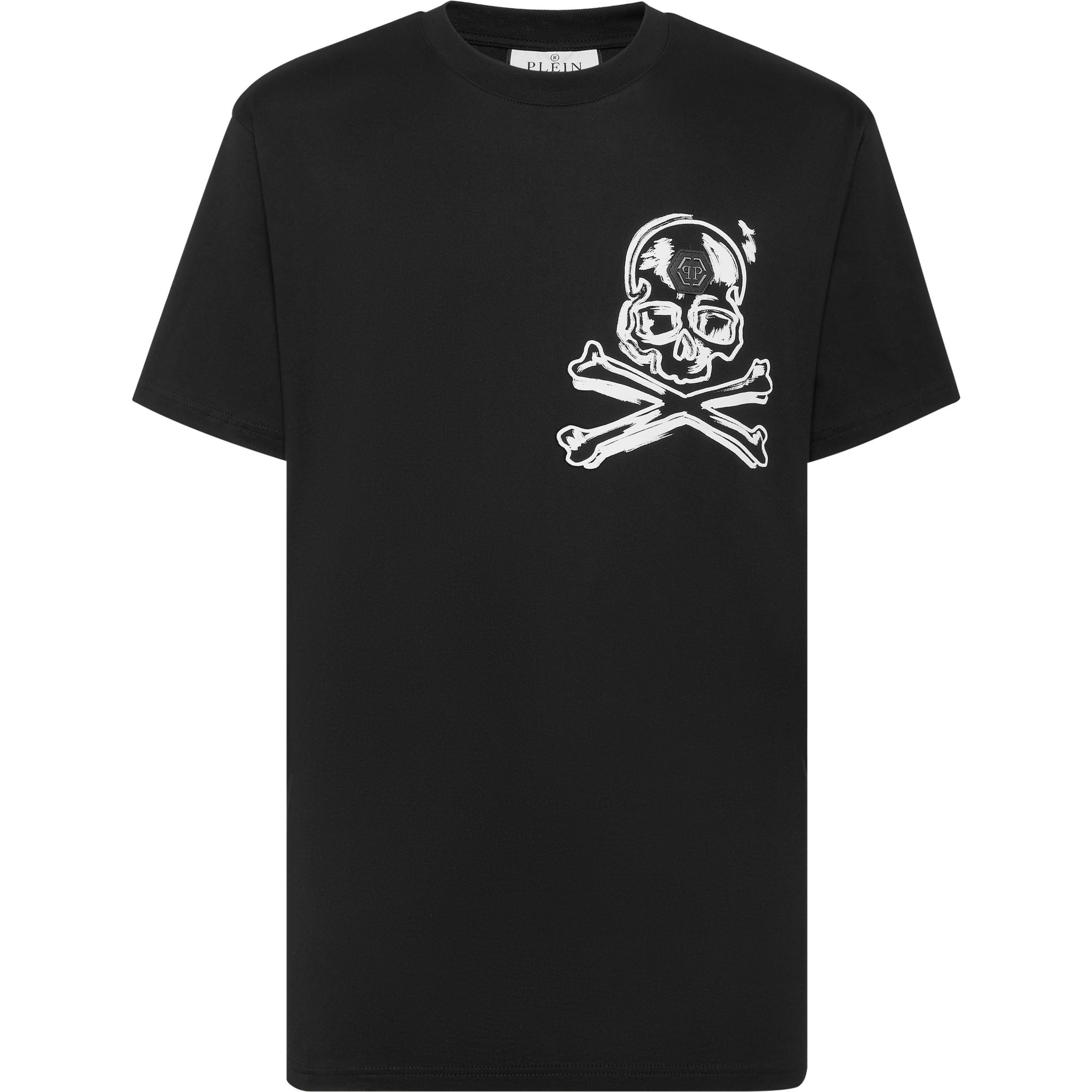 PHILIPP PLEIN T-Shirt Round Neck SKULL