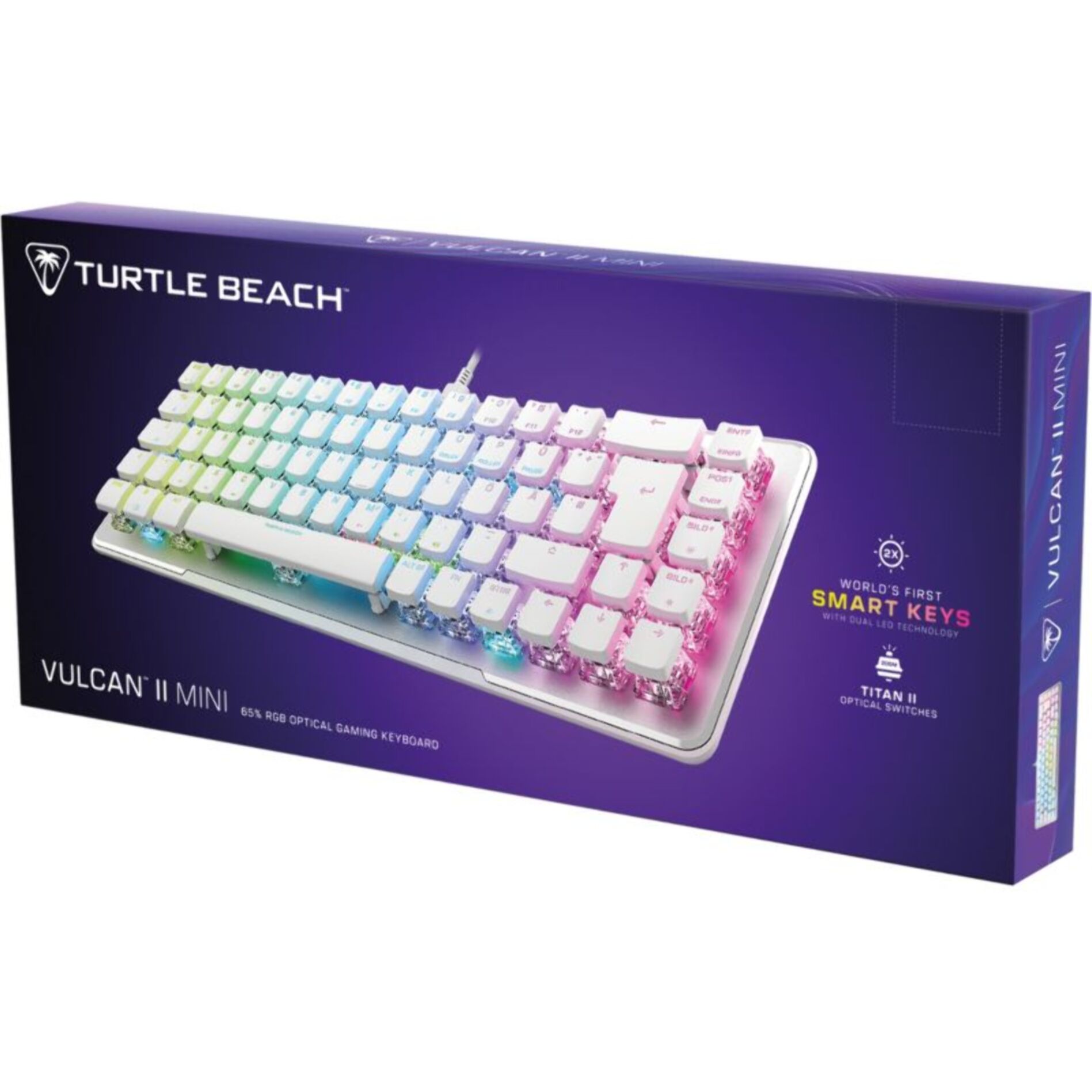 Clavier gamer TURTLE BEACH Vulcan II Mini Blanc Linear FR