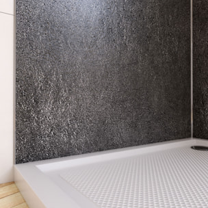 Panneau Mural Pierre Finition Silver Grey 90 x 210 cm - STONE'IT SILVER GREY
