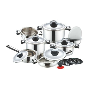 Batterie de cuisine 16 pièces Inox Royalty Line RL16B