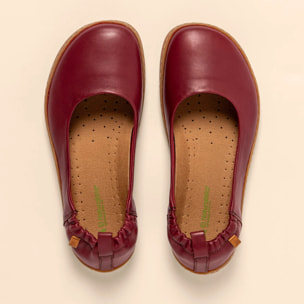 Bailarinas N5912 SOFT NAPPA BURDEOS/ ORIGEN color Burdeos