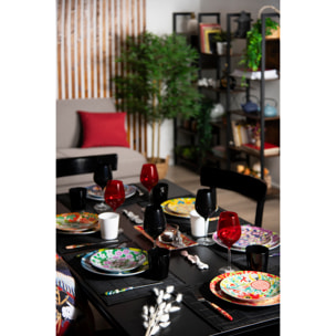 Set 6 Calici Excelsa – Color Wine, Vetro Nero 50 cl