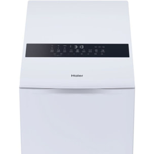 Lave linge top HAIER HW85-BPD13386U-S - 8,5 kg - 1300 tr/min - Classe A - Moteur induction - Autodosage - Connecté