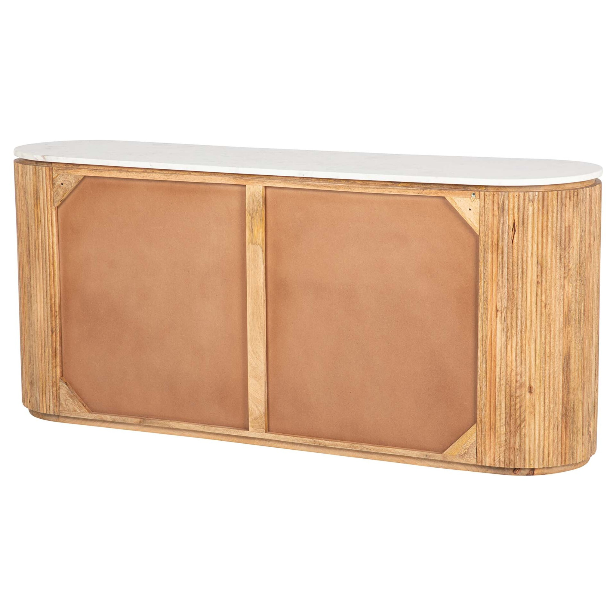 Aparador Madera Mango Marmol Tyla 180x45x80 Cm