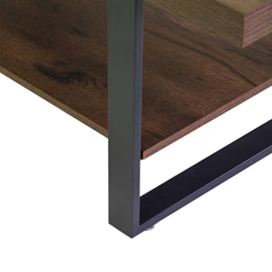 Tavolino Mudra Vacchetti in legno noce e nero cm120x60h45