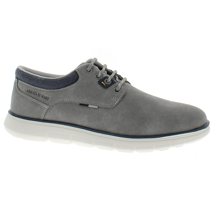 Armata di Mare Scarpe Uomo Scarponcino Casual Stringate con Soletta Rimovibile in Memory Foam AMU S25L710 Grey