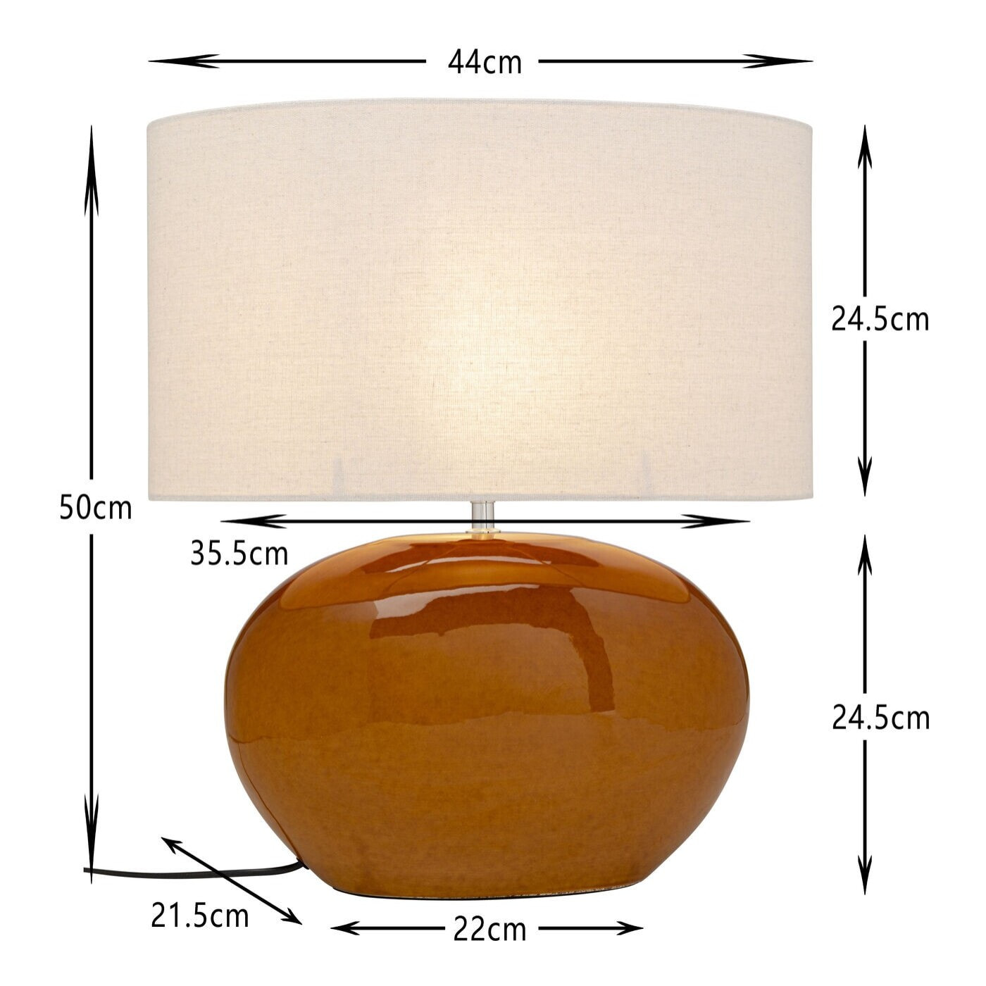 Lampe Beo orange Kare Design