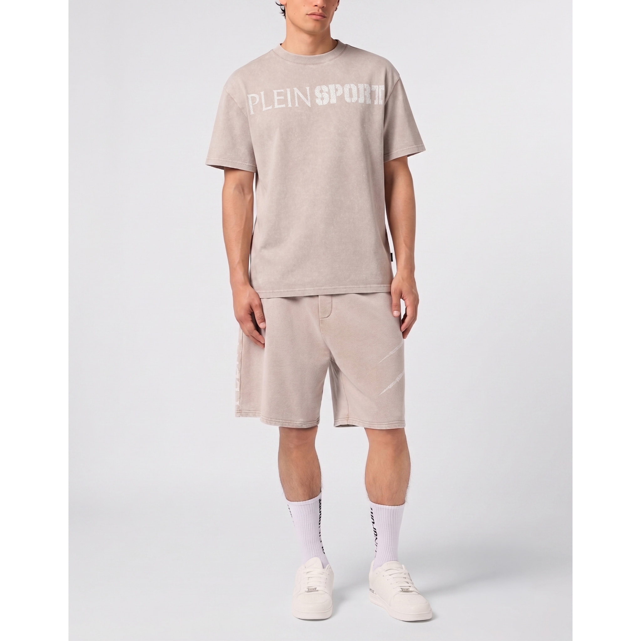 PLEIN SPORT Camiseta de cuello redondo y manga corta SCRATCH