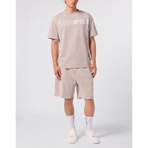 PLEIN SPORT Camiseta de cuello redondo y manga corta SCRATCH