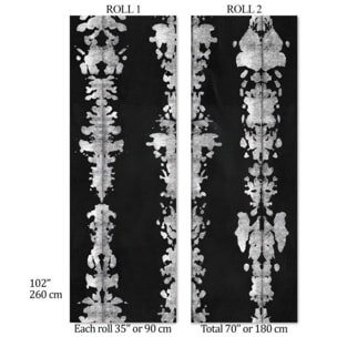 Carta da Parati Monocromatica Macchie Acquerello