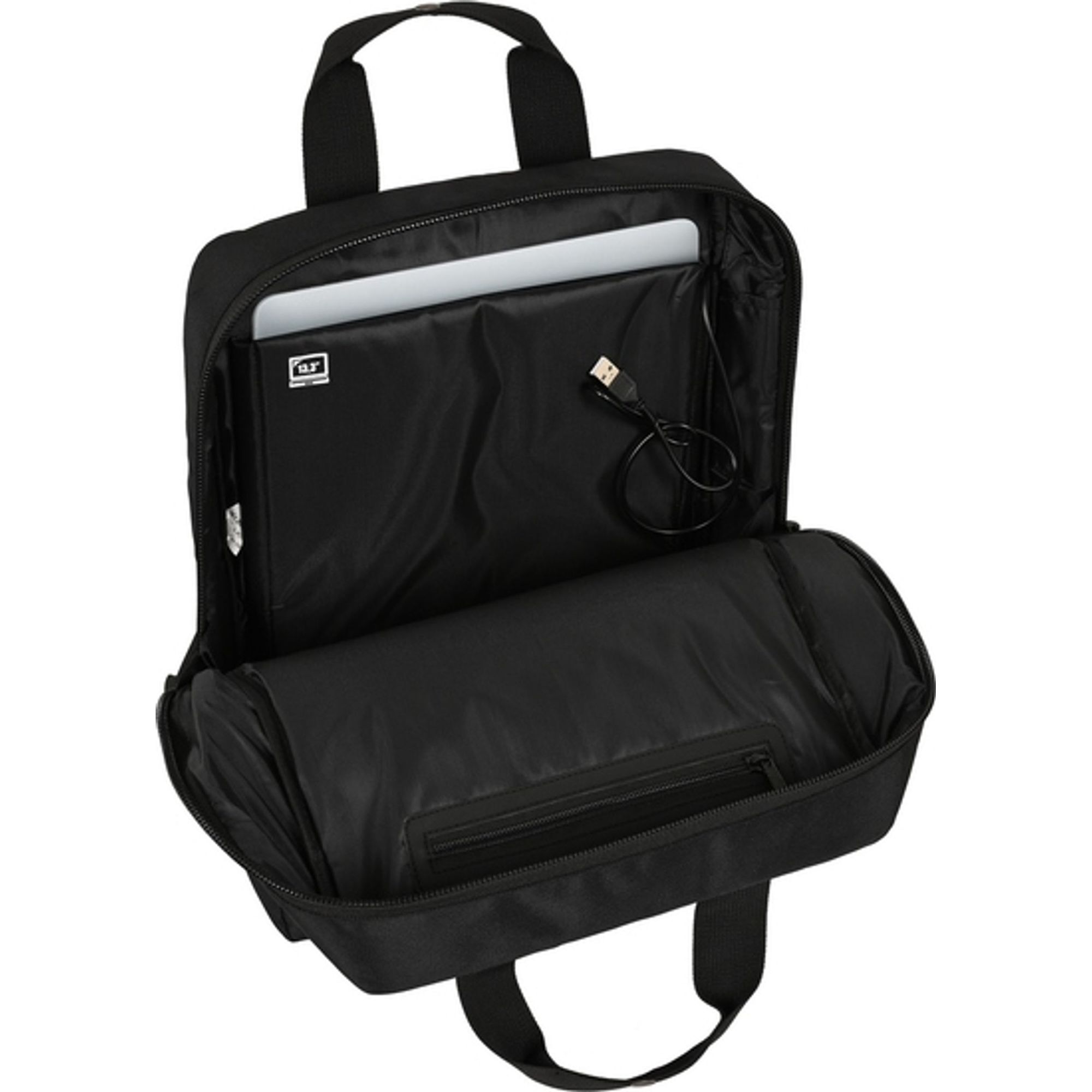 Mochila para portatil 13,3+usb mickey mouse premium